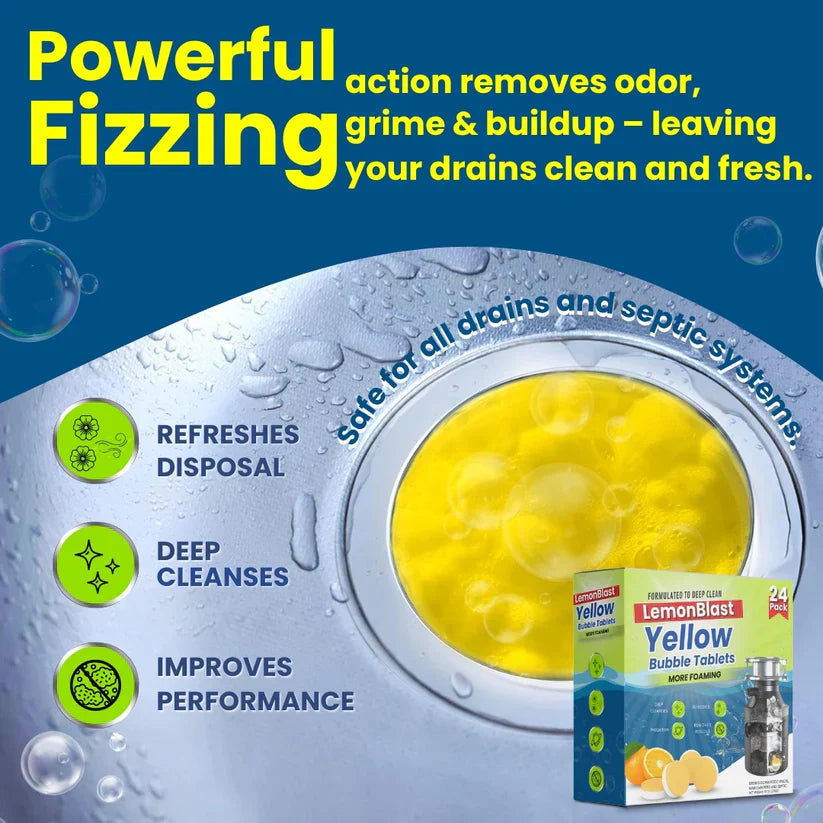 LemonBlast Yellow Bubble Tablets (Buy 12 Get 12 FREE) (Copy)