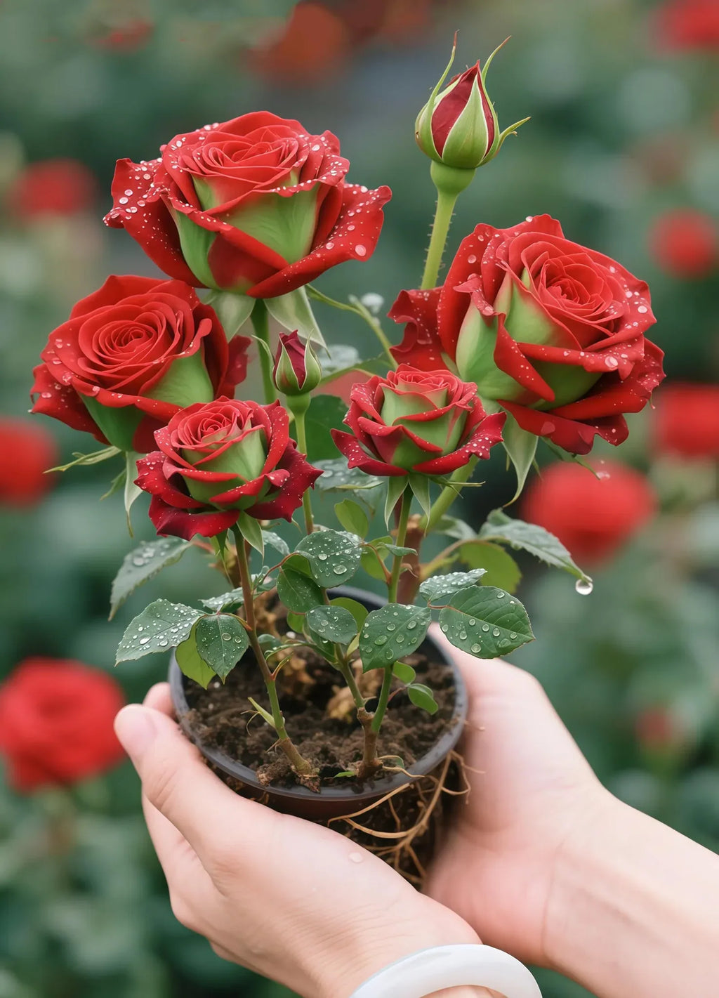 Scottish Red and Green Rose Seeds