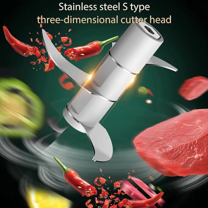 FMstyles Electric Garlic Chopper, Mini USB Charging Wireless Food Processor