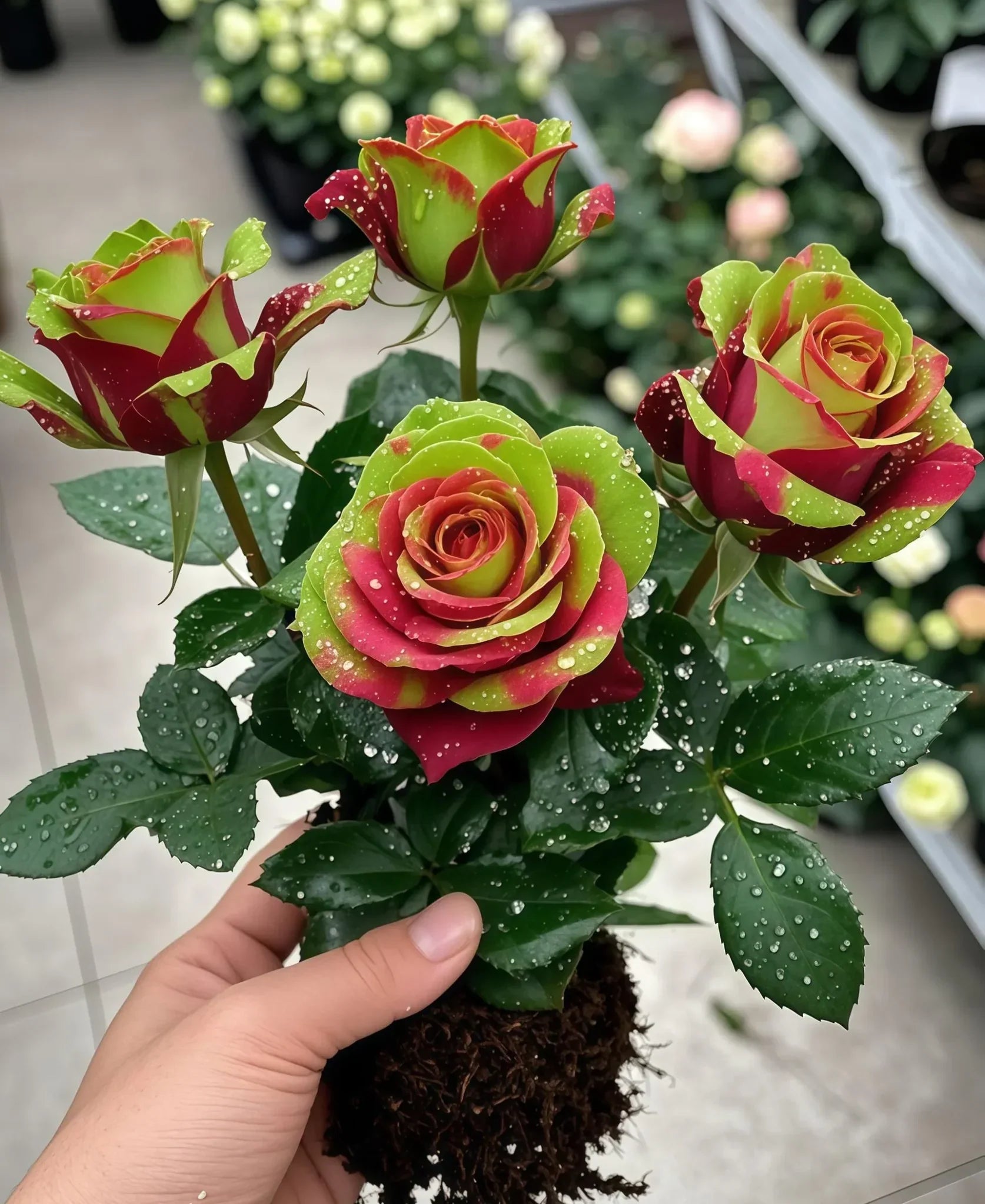 Scottish Red and Green Rose Seeds