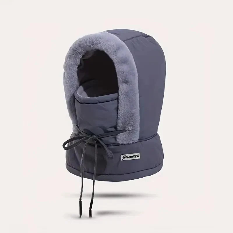 🧣 BUY 3 GET 1 FREE! ❄️ Plush-Lined Thermal Hat with Face Mask - Full Head & Face Protection for Extreme Cold, Unisex Comfort for Skiing/Mountaineering 🏔️🔥