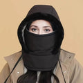 🧣 BUY 3 GET 1 FREE! ❄️ Plush-Lined Thermal Hat with Face Mask - Full Head & Face Protection for Extreme Cold, Unisex Comfort for Skiing/Mountaineering 🏔️🔥