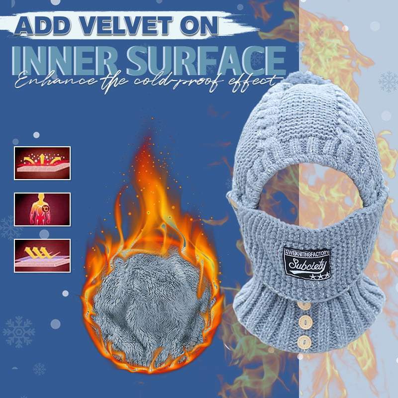 ❄️Early Christmas Sale-50% OFF🎄Winter Windproof Warm Scarf One-piece Hat